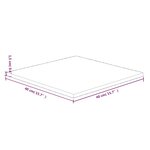 vidaXL Dessus de table carré 40x40x1 5 cm Bois chêne massif non traité