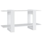 vidaXL Bibliothèque Blanc 100x30x51 cm Bois d'ingénierie