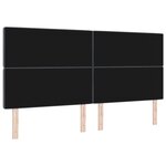 vidaXL Tête de Lit LED Grise Foncé 100 cm Velours