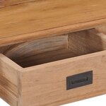 Bureau table meuble travail informatique 100 cm bois de teck massif 0502117