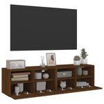 vidaXL Meubles TV muraux 2 Pièces chêne marron 60x30x30cm bois ingénierie