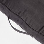 Coussin rehausseur pour canapé en suédine  Noir - HOMESCAPES