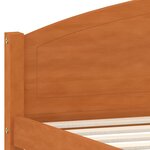 vidaXL Cadre de lit Marron miel Bois de pin massif 160x200 cm