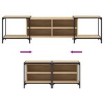 vidaXL Meuble TV chêne sonoma 203x37x50 cm bois d'ingénierie