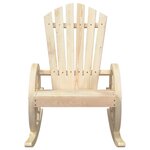vidaXL Chaise à bascule Adirondack bois de sapin massif