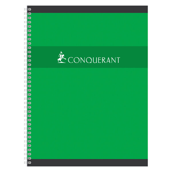 Cahier spirale conquérant sept a4+ 24 x 32 cm - grands carreaux - 180 pages - super conquerant