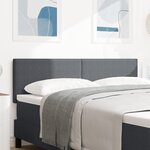 Tête de lit vidaXL Design Simple Gris Foncé 160 cm Tissu Velouté