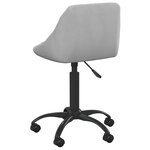 Chaise fauteuil siège de bureau informatique étude clairvelours gris 02_0024024