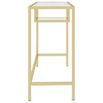 vidaXL Bureau d'ordinateur Transparent 100x36x74 cm Verre trempé
