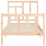 vidaXL Cadre de lit sans matelas bois de pin massif