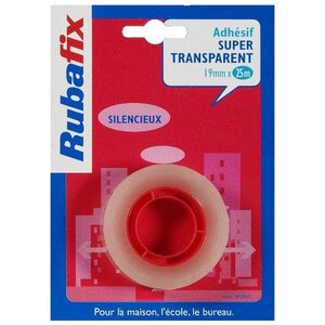 Recharge Adhésif pour Dévidoir 19 m x 25 m - Transparente RUBAFIX