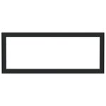 vidaXL Supports d'étagères pour lavabo 2 Pièces noir rectangulaire acier