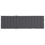 vidaXL Coussin de chaise longue anthracite 200x60x3 cm tissu oxford