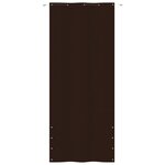 vidaXL Écran de balcon Marron 100x240 cm Tissu Oxford