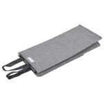 vidaXL Panier à linge pliable Gris 26x34 5x59 5 cm Tissu en faux lin