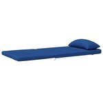 vidaXL Ensemble de coussins bleu Bleu Coton  Bois Standard