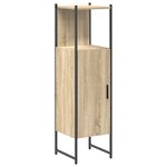 vidaXL Ensemble de meubles de salle de bain 3 pièces Chêne Sonoma en bois d'ingénierie