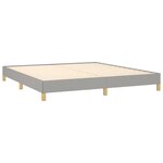 vidaXL Cadre de lit sans matelas gris clair 180x200 cm tissu