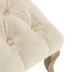 vidaXL Chaises à manger lot de 6 beige tissu à l'aspect de lin