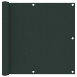 vidaXL Écran de balcon Vert foncé 90x600 cm Tissu Oxford