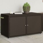vidaXL Armoire de rangement jardin marron 110x55x60 5cm résine tressée