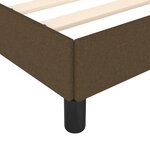 vidaXL Cadre de lit sans matelas marron foncé 100x200 cm tissu