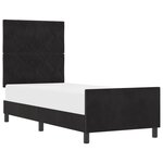 Cadre de lit vidaXL Noir 80x200 cm Velours
