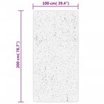 vidaXL Tapis ISTAN à poils longs aspect brillant crème 100x200 cm