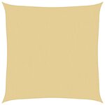 vidaXL Voile d'ombrage sable 4x4 m 100   polyester oxford