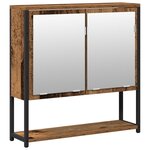 vidaXL Ensemble de meubles de salle de bain 2 pièces en bois ancien et en bois d'ingénierie