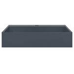 vidaXL Vasque 50x38x11 cm fonte minérale/marbre anthracite
