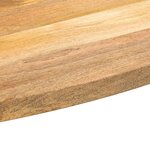 vidaXL Dessus de table 140x50x3 8 cm ovale bois massif de manguier
