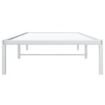 vidaXL Cadre de lit métal sans matelas blanc 90x190 cm