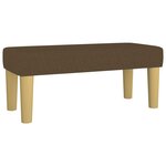 vidaXL Sommier à lattes de lit avec matelas Marron foncé 80x200 cm