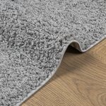 vidaXL Tapis shaggy PAMPLONA poils longs moderne gris 80x250 cm