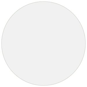 vidaXL Protecteur de table mat Ø 90 cm 2 mm PVC