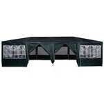 vidaXL Tente de fête avec 12 parois vertes 8x4 m PE