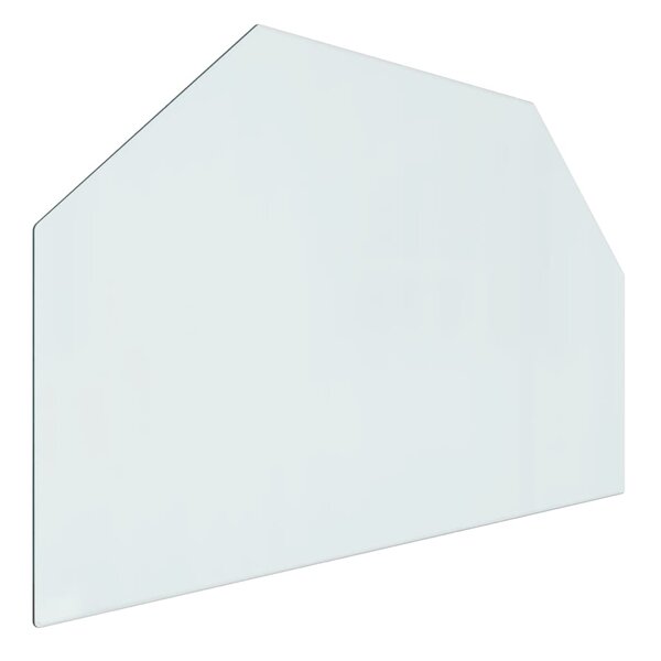 vidaXL Plaque de verre pour cheminée hexagonale 80x50 cm