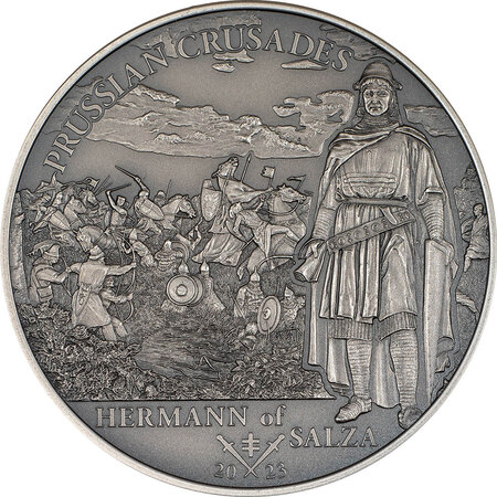 Pièce de monnaie en Argent 5 Dollars g 31.1 (1 oz) Millésime 2023 Crusades PRUSSIAN CRUSADE