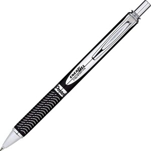 Roller encre gel rétractable energel sterling  corps noir  encre noire pentel