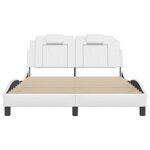 vidaXL Cadre de lit sans matelas blanc 120x200 cm similicuir