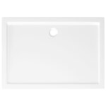 vidaXL Receveur de douche rectangulaire ABS Blanc 70x100 cm