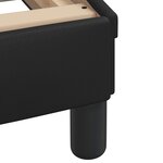 vidaXL Lit avec matelas noir 90x190 cm similicuir