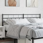 vidaXL Tête de lit métal noir 160 cm