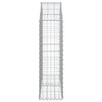 vidaXL Panier de gabions arqué 100x30x100/120 cm Fer galvanisé
