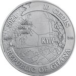 BATTLE OF KYIV 2 Once Argent Monnaie 10 Cedis Ghana 2024