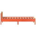 vidaXL Cadre de lit sans matelas cire marron 100x200cm bois pin massif