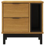 vidaXL Table de chevet FLAM 49x35x50 cm bois de pin massif