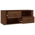 vidaXL Meuble TV Chêne marron 100x35x40 cm Bois d'ingénierie