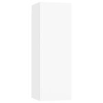 vidaXL Meubles TV 4 Pièces Blanc 30 5x30x90 cm Bois d'ingénierie